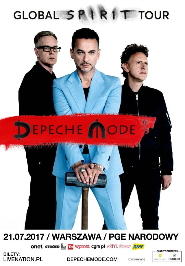 depeche mode w polsce plakat