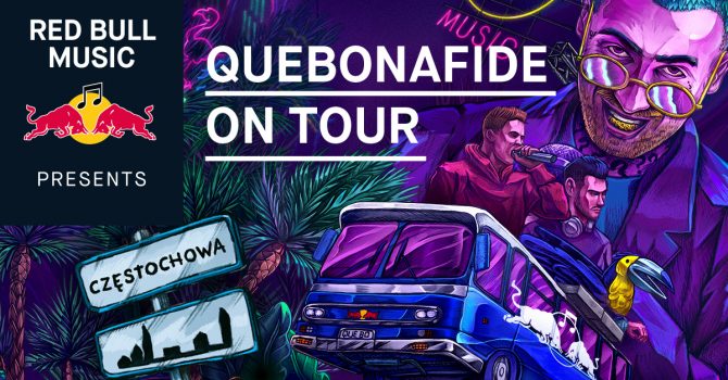 Quebonafide przyjedzie busem Red Bulla do Częstochowy. Fani rapera wywalczyli koncert w swoim mieście!