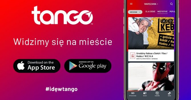 Wszystkie imprezy i festiwale, jedna aplikacja. Poznajcie Tango