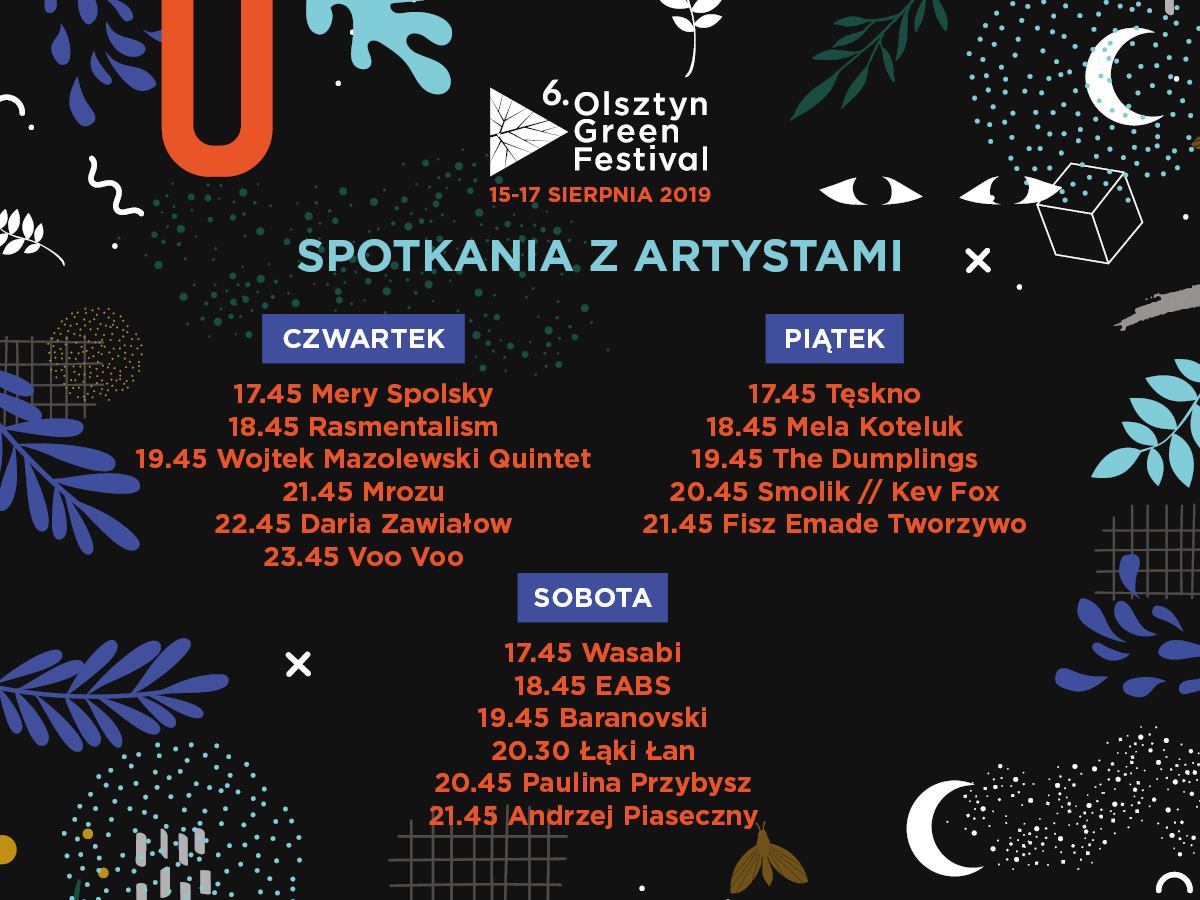 olsztyn green festival spotkania z artystami