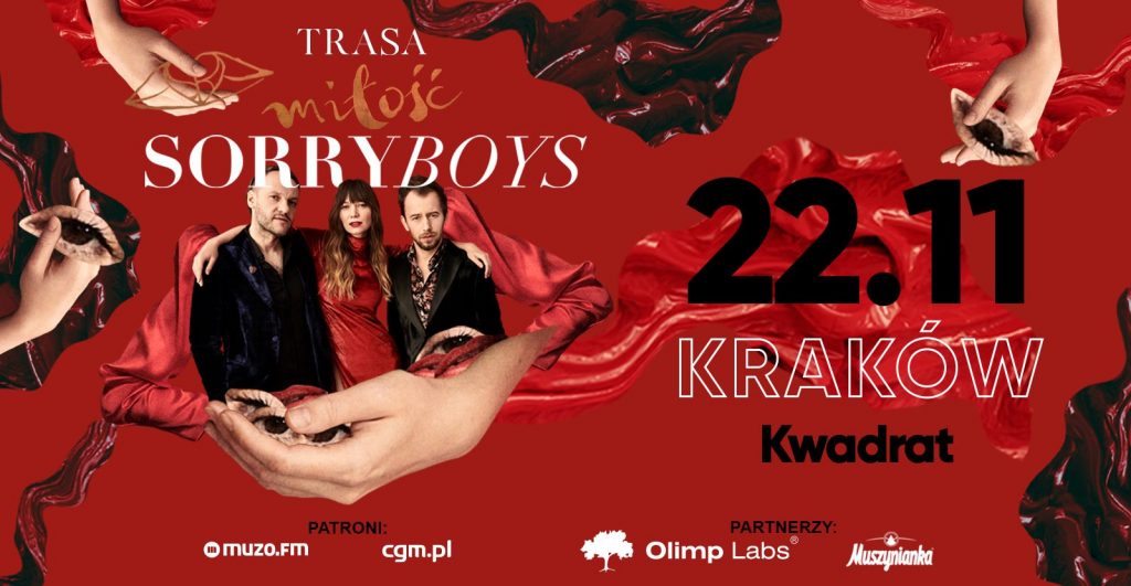 SORRY BOYS Trasa Miłość Kraków 22.11.2019