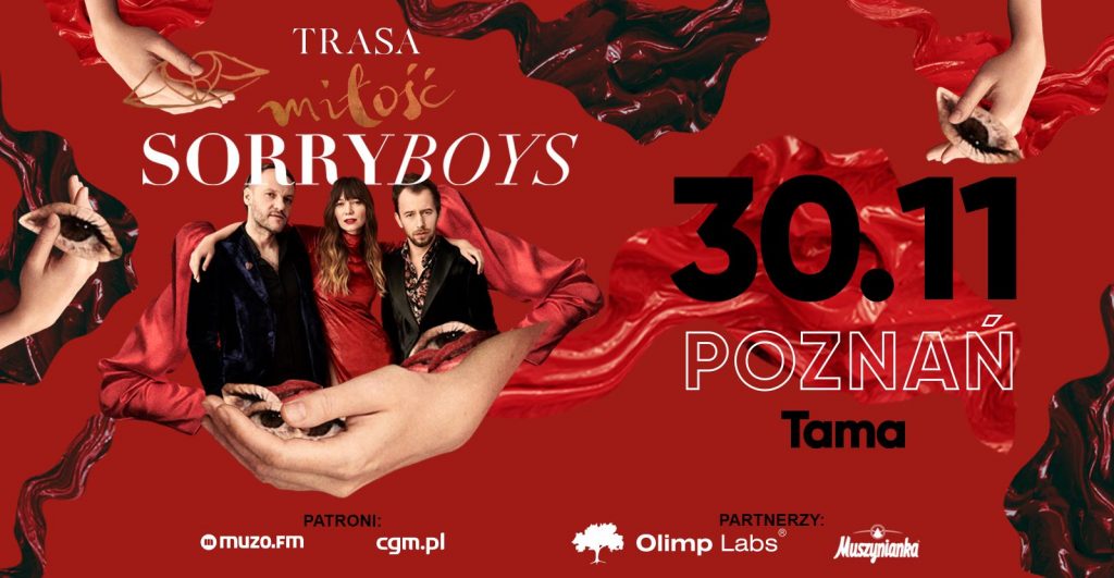 SORRY BOYS Trasa Miłość Poznań 30.11.2019