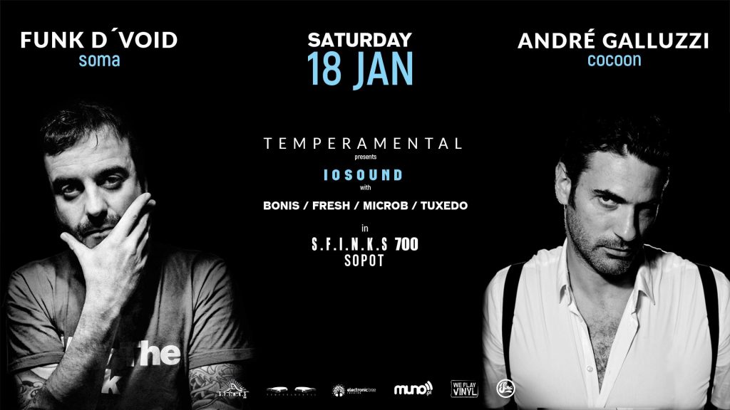 IOSound Party w / Andre Galluzzi (Cocoon) & Funk D’ Void (Soma) by Temperamental