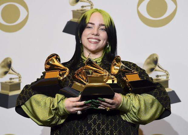 Billie Eilish zdobyła 5 statuetek Grammy