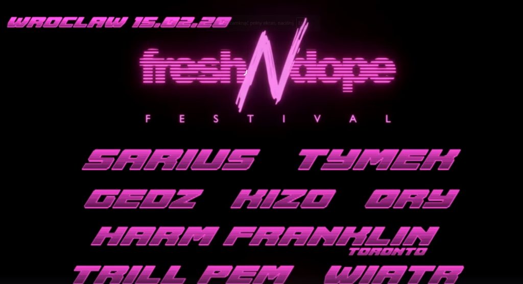 Fresh N Dope Festival Wrocław 2020