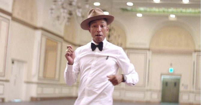 “Happy” Pharrella Williamsa najczęściej odtwarzaną piosenką dekady. Zobaczcie zestawienie