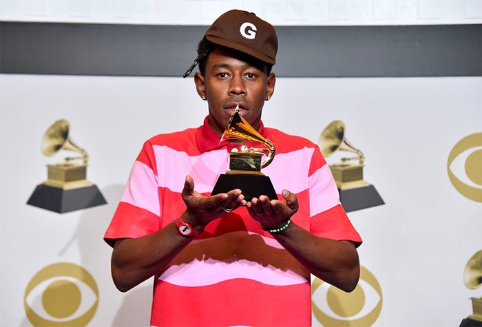 Tyler, The Creator ze statuetką Grammy