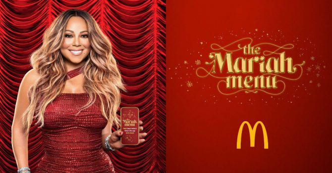 Mariah Carey tworzy świąteczny zestaw z McDonald’s. Kolabo nie tylko dla raperów