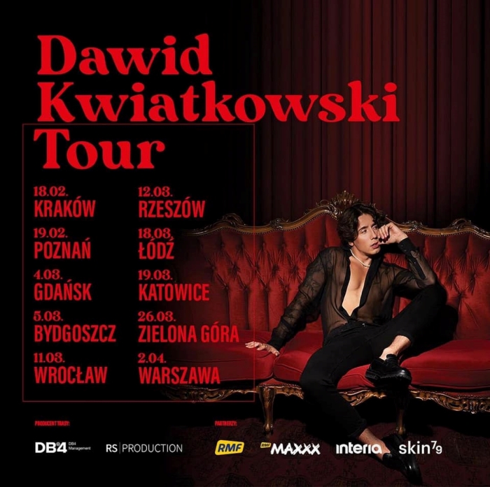 Dawid Kwiatkowski Tour koncerty 2022
