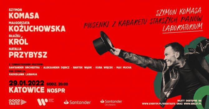 Szymon Komasa – Piosenki z Kabaretu Starszych Panów. Laboratorium + GOŚCIE / Katowice / 29.01.2022