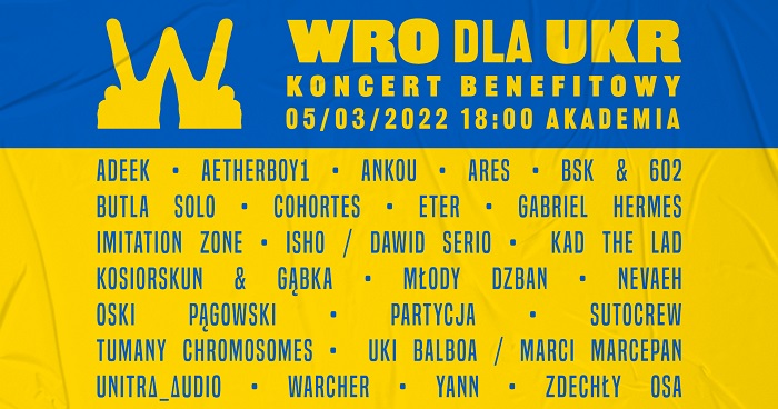 Koncerty dla Ukrainy - branża muzyczna okazuje wsparcie i zbiera pieniądze