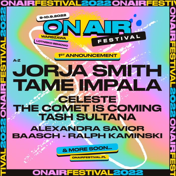 On Air Festival Tame Impala Jorja Smith ogłoszenie