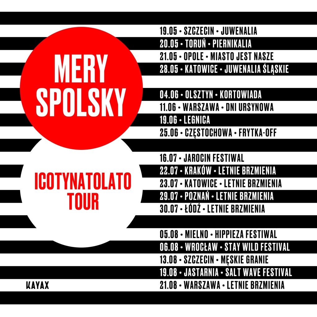 Mery Spolsky trasa koncerty bilety