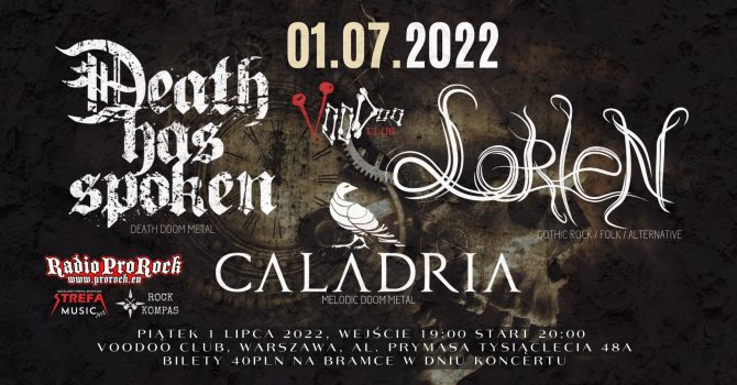 DEATH HAS SPOKEN / LORIEN / CALADRIA w VooDoo Club