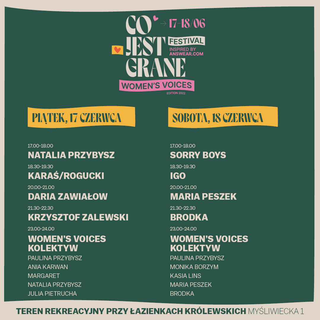Co Jest Grane Festival kobiety przejmują tegoroczną edycję Rytmy.pl