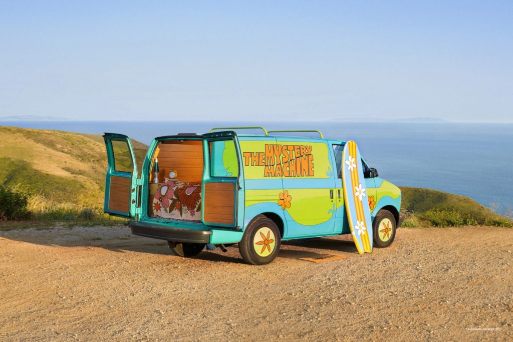 Furgonetka Mystery Machine ze Scooby-Doo do wynajęcia na airbnb