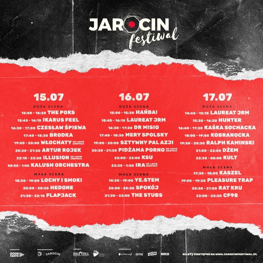 Godzinowy rozkład jazdy na Jarocin Festiwal 2022 już dostępny