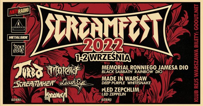 ScreamFest 2022 - Turbo, Materia, Scream Maker, Leash Eye, The Kroach + Tribute Day