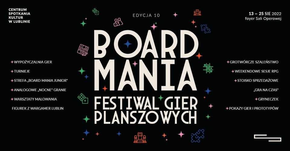Board Mania#10 Festiwal gier planszowych i karcianych
