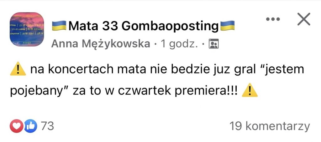 Mata przerwie wydawniczą ciszę już w najbliższy czwartek