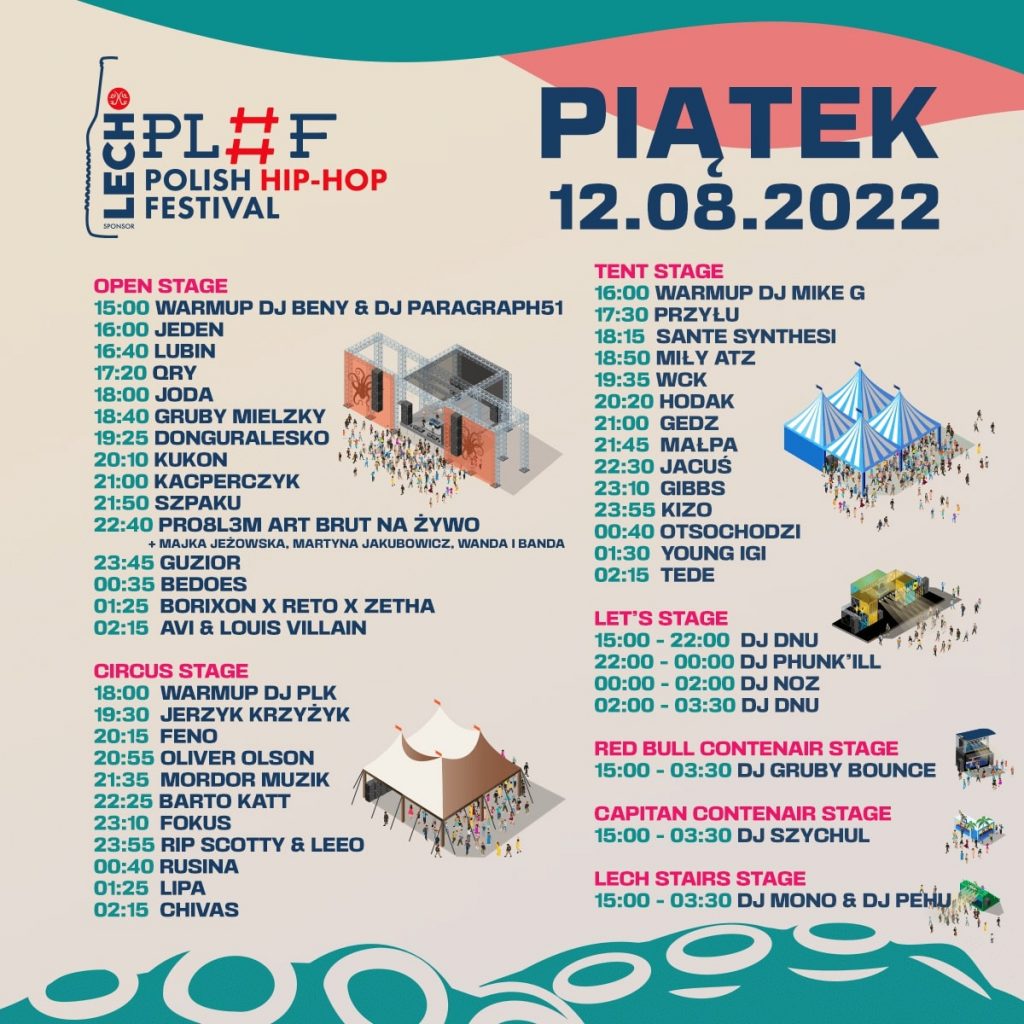 Lech Polish Hip-Hop Festival 2022 prezentuje szczegółowy plan imprezy