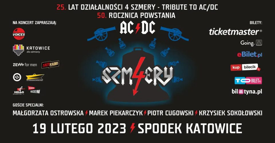 25 lat 4 SZMERY - 50 lat AC/DC + zaproszeni Goście Specjalni - Spodek Katowice