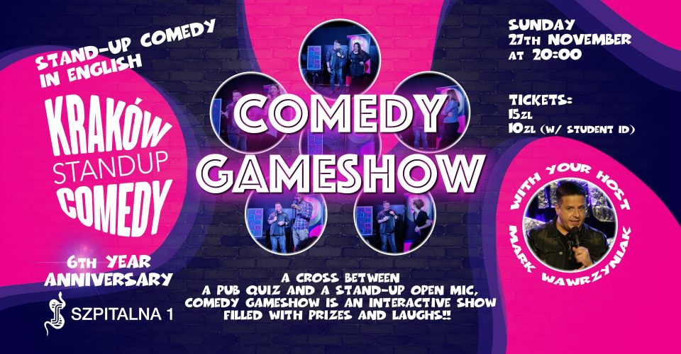 Standup Comedy in English - Kraków Standup Comedy presents Comedy Game Show