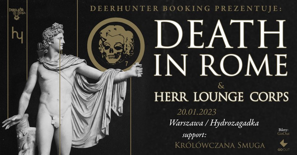 Death In Rome // Herr Lounge Corps // Królówczana Smuga // 20.01.2023 // Klub Hydrozagadka
