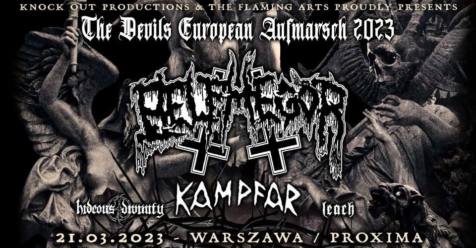 Belphegor + Kampfar, Hideous Divinity, Leach / 21 III 2023 / Warszawa