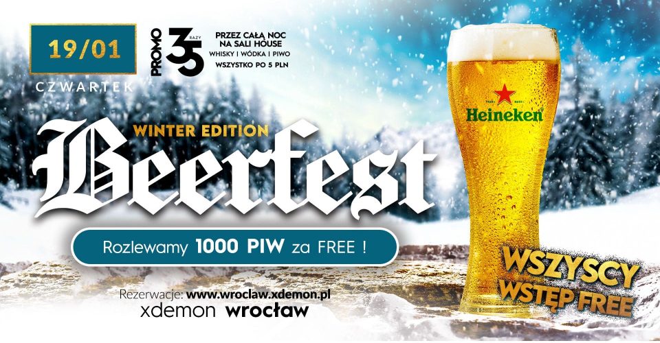 Beerfest - Rozlewamy 1000 PIW za FREE!
