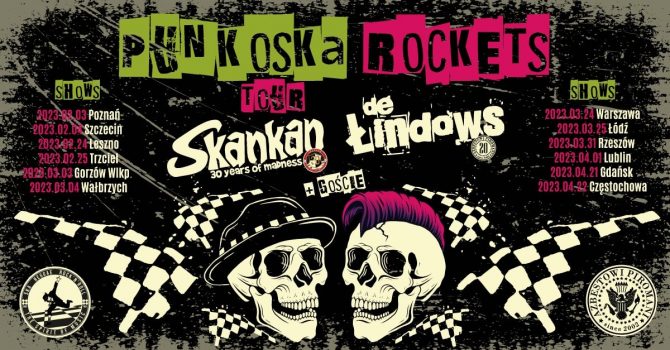SKANKAN vs. DE ŁINDOWS | PunkoSka Rockets Tour 2023 | 03.02 | Poznań | Klub Pod Minogą