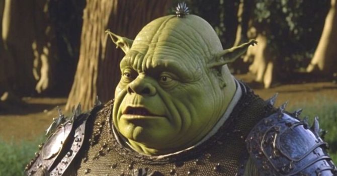 Sztuczna inteligencja pokazała „Shreka” jako dark fantasy z lat 80.