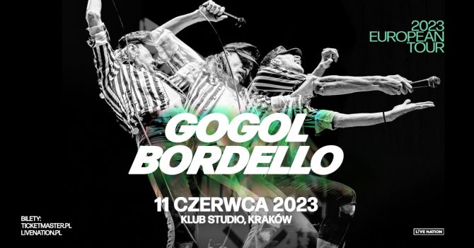 Gogol Bordello - European Tour 2023 - Official Event, Klub Studio, 11.06.2023, Kraków