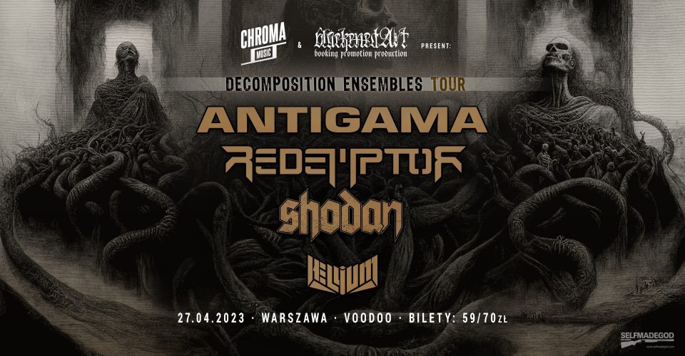 Antigama | Redemptor | Shodan | Hellium | 27.04.2023 | Warszawa, VooDoo Club