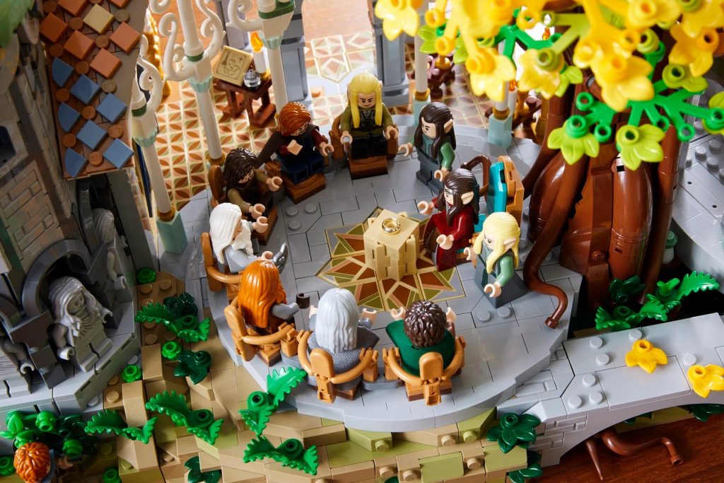 Rivendell w wersji Lego robi niemniejsze wrażenie niż w oryginale