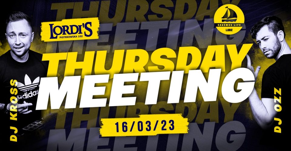 Thursday Meeting with ELL | 16.03 Kross & Ozz | Main Stage