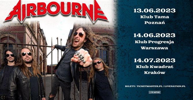 Airbourne - Klub Progresja, Warszawa, 14.06.2023