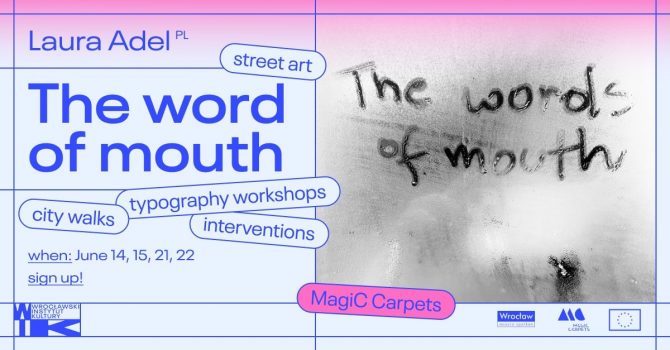 Laura Adel: typography workshops and street art interventions