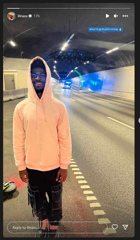 Lil Nas X częściowo sparaliżował ruch w tunelu w Oslo