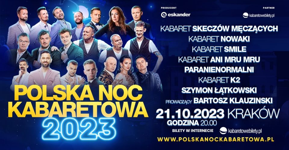 21.10.2023 Kraków | Polska Noc Kabaretowa 2023