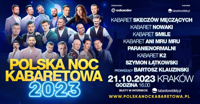 21.10.2023 Kraków | Polska Noc Kabaretowa 2023