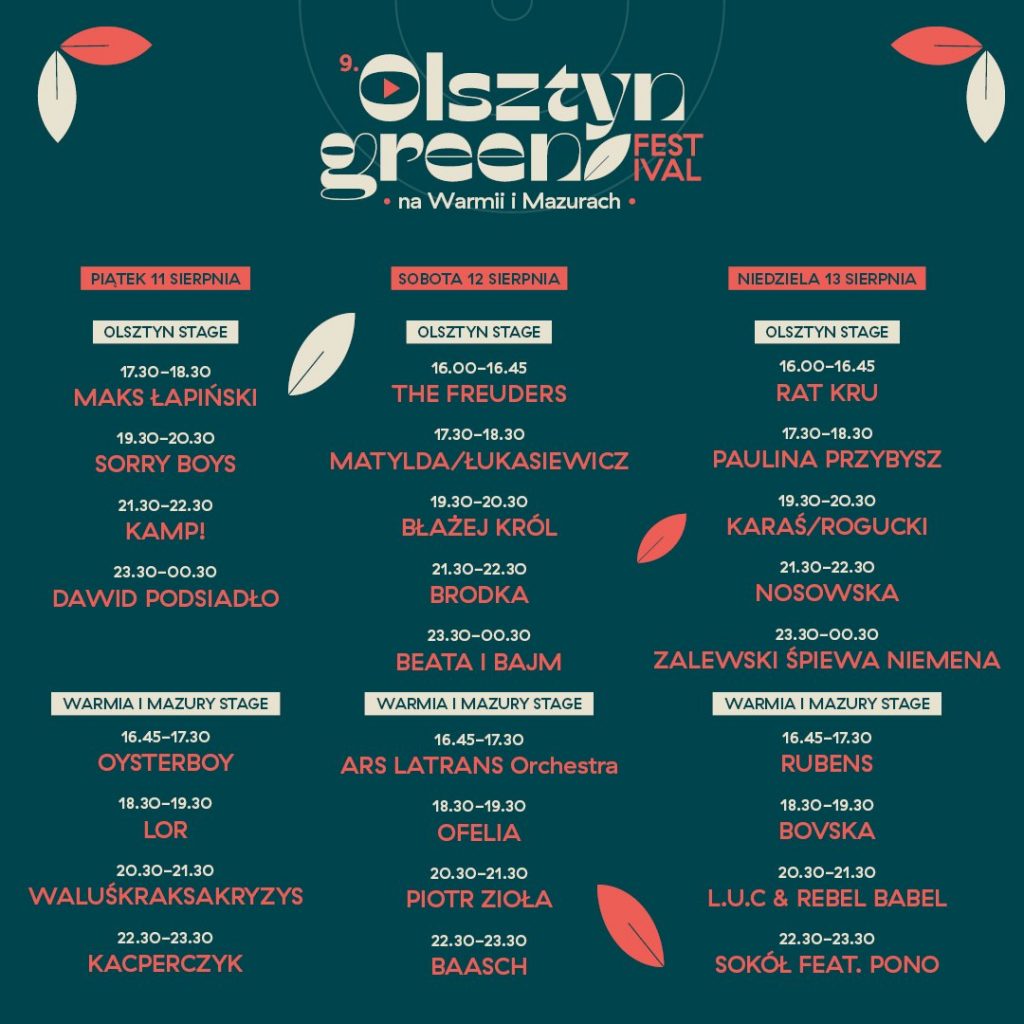 Olsztyn Green Festival zachwyca line-upem i motywem przewodnim