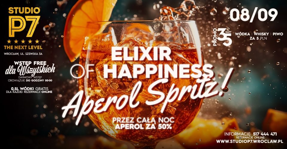 ELIXIR OF HAPPINESS - APEROL SPRITZ // P7 THE NEXT LEVEL