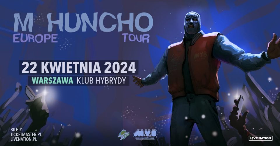 M Huncho - Europe Tour - 22.04.2024, Klub Hybrydy, Warszawa