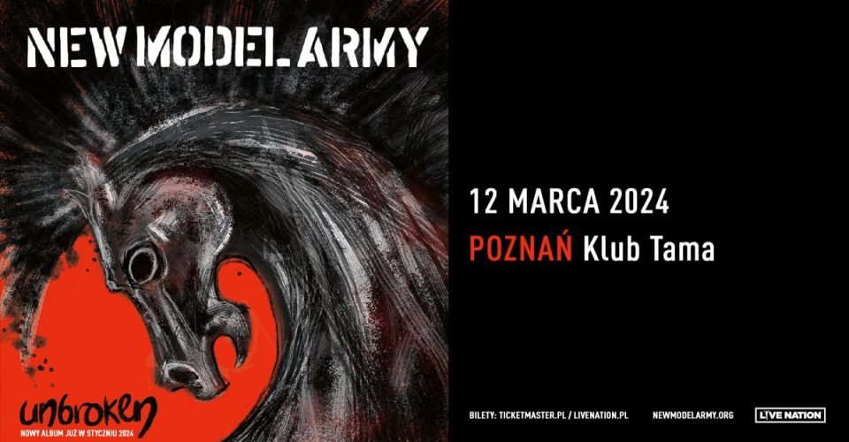 New Model Army - 12.03.2024 | Klub Tama | Poznań