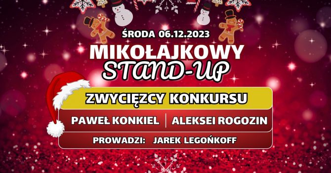 ŁÓDŹ | Mikołajkowy STAND-UP | Konkiel, Rogozin, Legońkoff
