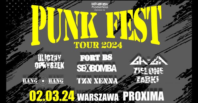 PUNK FEST TOUR 2024 WARSZAWA | 02.03.2024