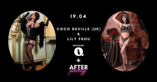 Burleska na żywo: Coco Deville (UK) & Lily Frou + afterparty