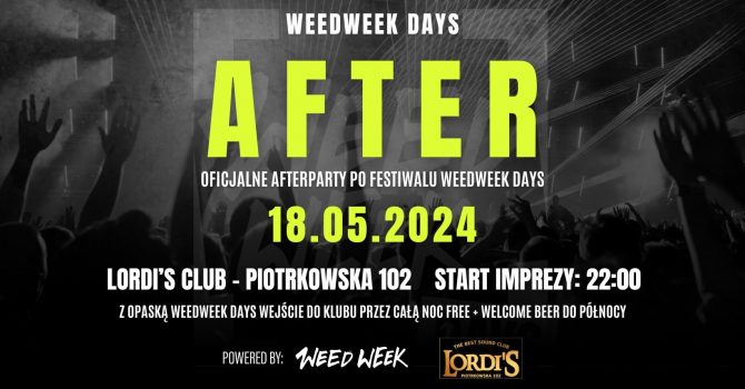 WeedWeek DAYS - Oficjalne After Party