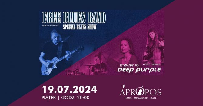Free Blues Band - Special Blues Show i Tribute to Deep Purple | WAŁBRZYCH